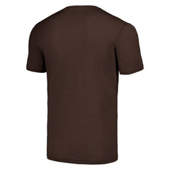Joe Thomas Cleveland Browns Homage Unisex Caricature Retired Player Tri-Blend T-Shirt Brown | NFL