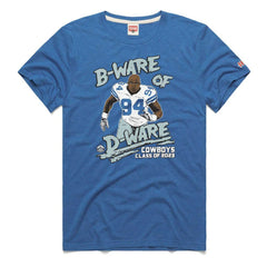 DeMarcus Ware Dallas Cowboys Homage Unisex Caricature Retired Player Tri-Blend T-Shirt Royal | NFL
