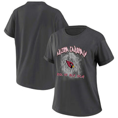 Arizona Cardinals WEAR by Erin Andrews Women's Boyfriend T-Shirt Charcoal | NFL