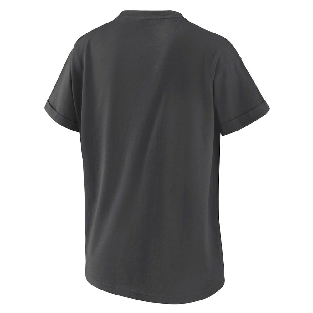 Las Vegas Raiders WEAR by Erin Andrews Women's Boyfriend T-Shirt Charcoal | NFL