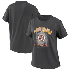 Washington Commanders WEAR by Erin Andrews Women's Boyfriend T-Shirt Charcoal | NFL
