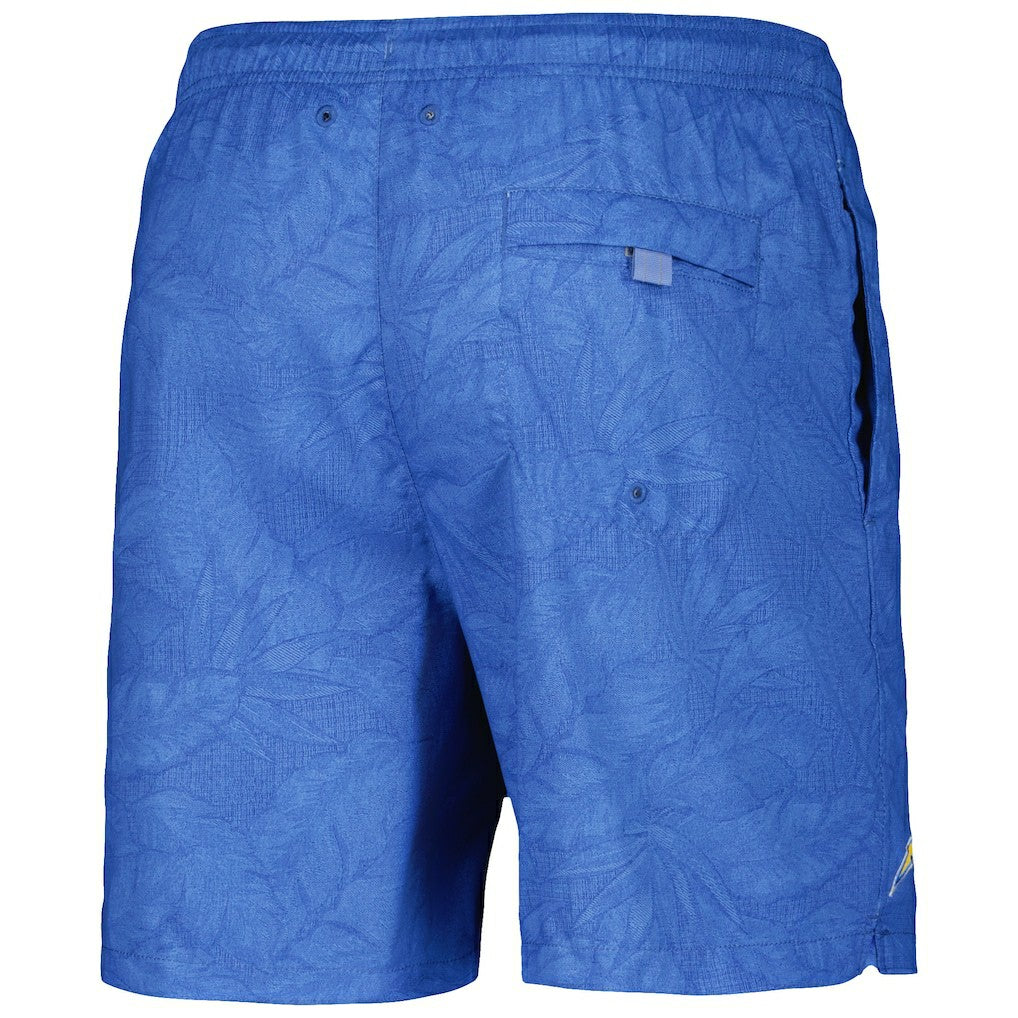 Los Angeles Chargers Naples Layered Leaves Swim Shorts Powder Blue | Tommy Bahama