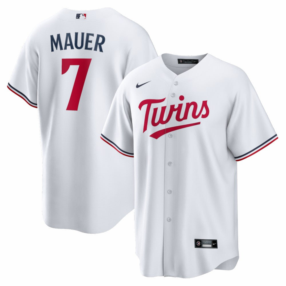 Joe Mauer Minnesota Twins Nike Home Retired Player Replica Jersey - MLB