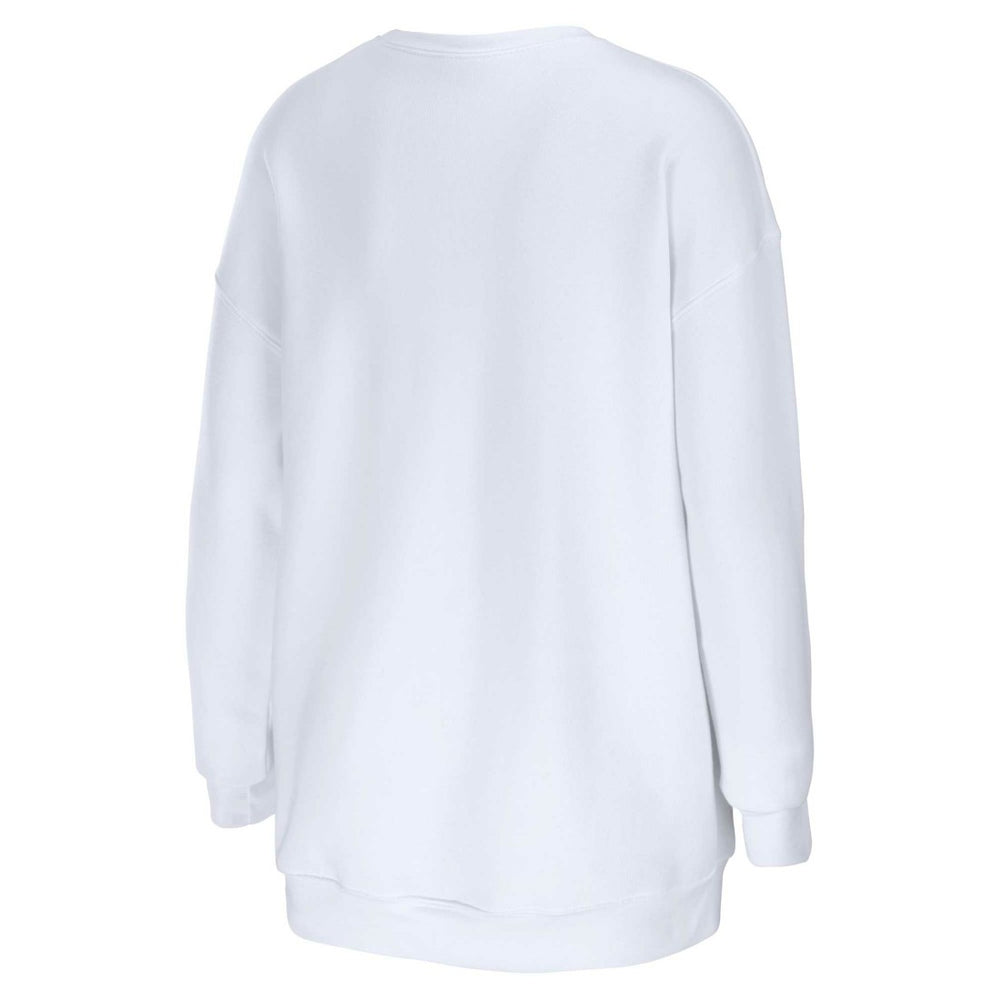 Tampa Bay Buccaneers WEAR by Erin Andrews Women's Domestic Pullover Sweatshirt White | NFL