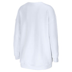 Tampa Bay Buccaneers WEAR by Erin Andrews Women's Domestic Pullover Sweatshirt White | NFL