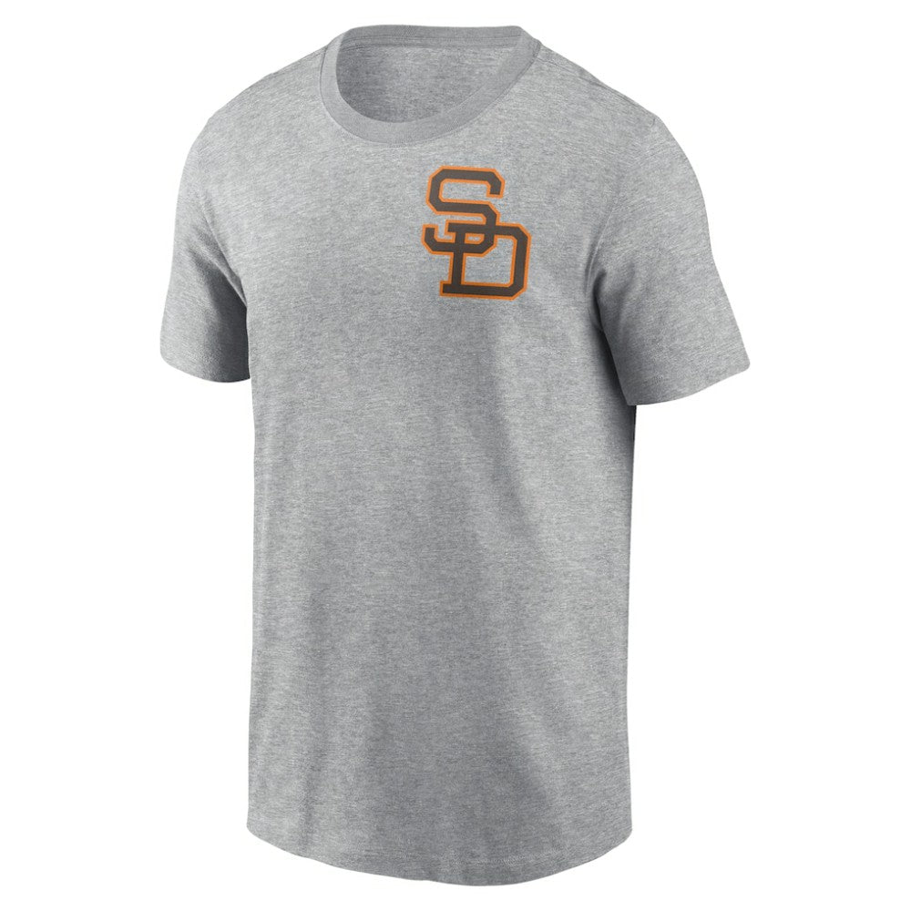San Diego Padres Nike Cooperstown Collection Large Logo 2-Hit T-Shirt - MLB