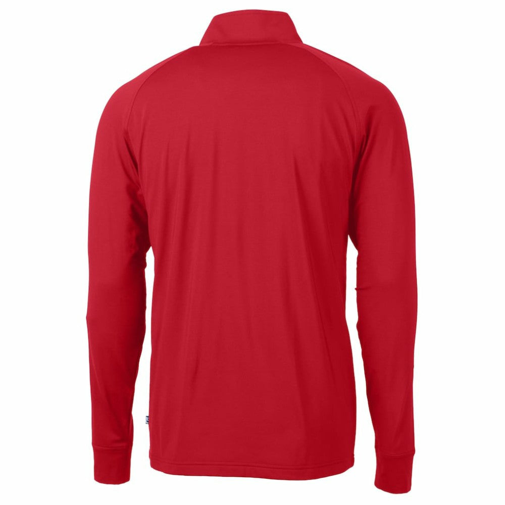 Boston Red Sox Cutter & Buck Adapt Eco Knit Stretch Recycled Quarter-Zip Pullover Top - MLB