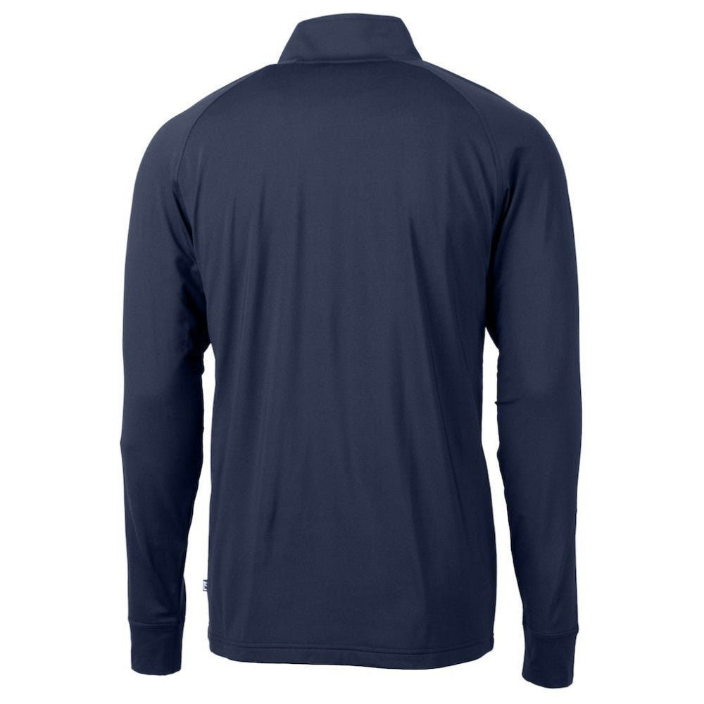 Atlanta Braves Cutter & Buck Adapt Eco Knit Stretch Recycled Quarter-Zip Pullover Top - MLB