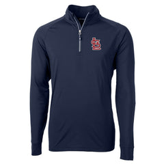 St. Louis Cardinals Cutter & Buck Adapt Eco Knit Stretch Recycled Quarter-Zip Pullover Top - MLB