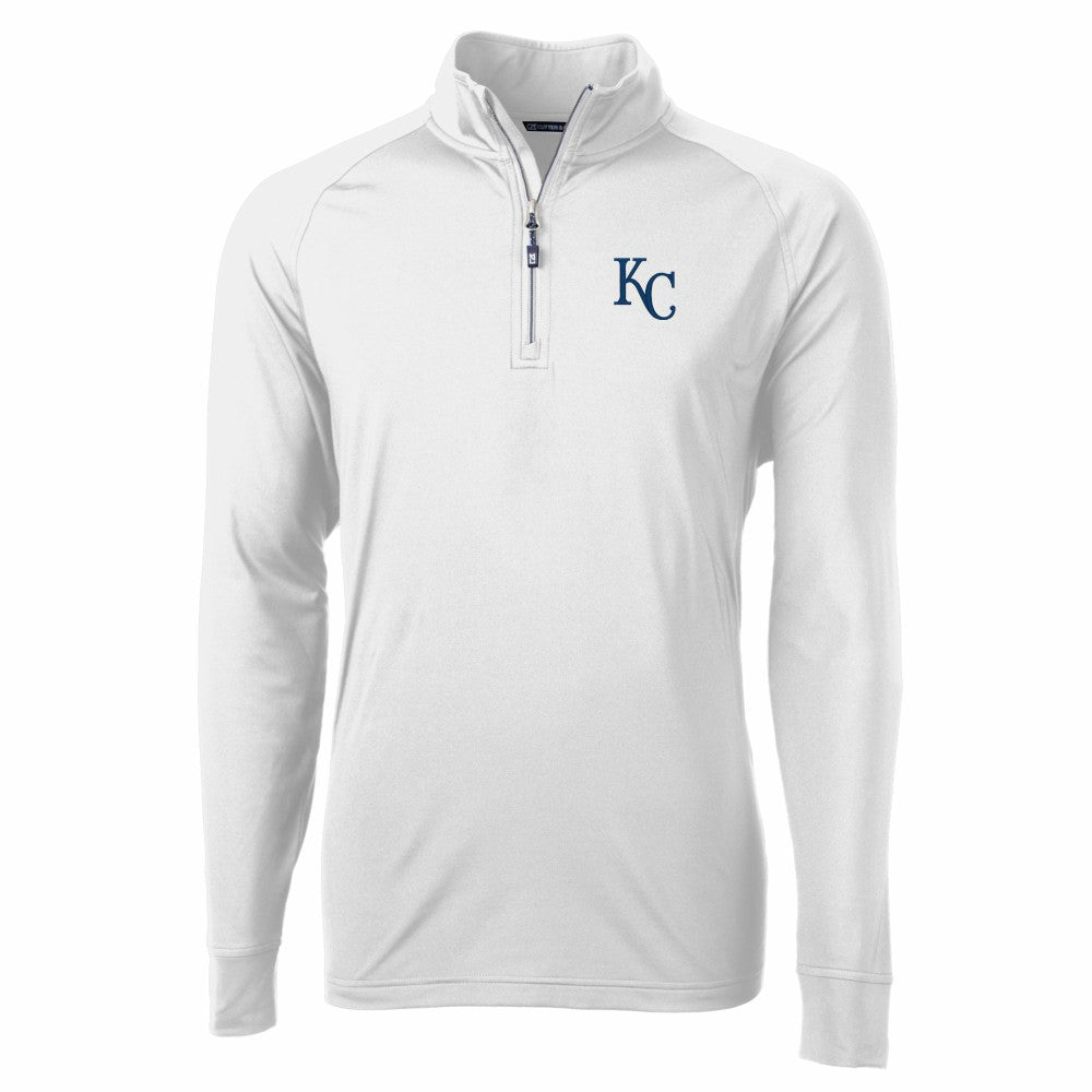 Kansas City Royals Cutter & Buck Adapt Eco Knit Stretch Recycled Quarter-Zip Pullover Top - MLB