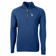 Los Angeles Dodgers Cutter & Buck Adapt Eco Knit Stretch Recycled Quarter-Zip Pullover Top - MLB