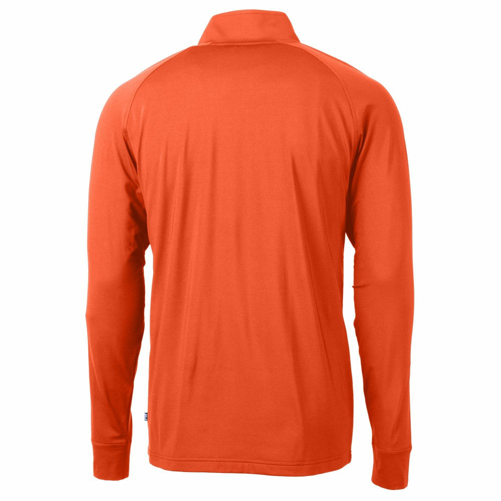 New York Mets Cutter & Buck Adapt Eco Knit Stretch Recycled Quarter-Zip Pullover Top - MLB