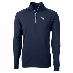 Cleveland Guardians Cutter & Buck Adapt Eco Knit Stretch Recycled Quarter-Zip Pullover Top - MLB