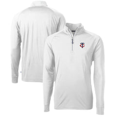 Minnesota Twins Cutter & Buck Adapt Eco Knit Stretch Recycled Quarter-Zip Pullover Top - MLB