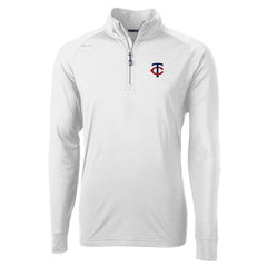 Minnesota Twins Cutter & Buck Adapt Eco Knit Stretch Recycled Quarter-Zip Pullover Top - MLB