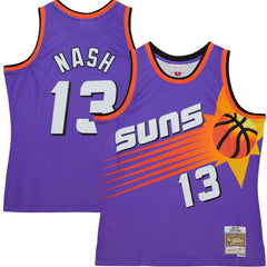 Steve Nash Phoenix Suns Hardwood Classics 1996/97 Tropical Swingman Jersey Purple - NBA