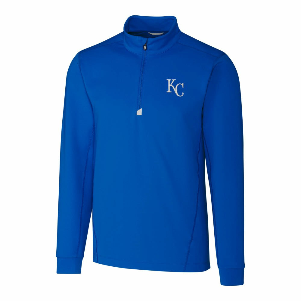 Kansas City Royals Cutter & Buck Traverse Stretch Quarter-Zip Pullover Top - MLB