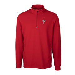 Philadelphia Phillies Cutter & Buck Traverse Stretch Quarter-Zip Pullover Top - MLB
