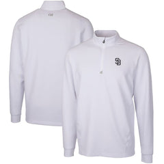 San Diego Padres Cutter & Buck Traverse Stretch Quarter-Zip Pullover Top - MLB