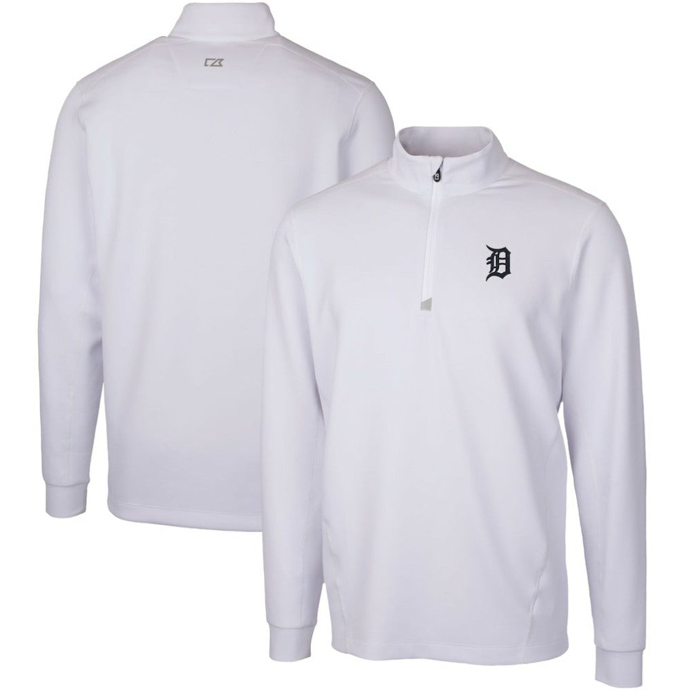 Detroit Tigers Cutter & Buck Traverse Stretch Quarter-Zip Pullover Top - MLB