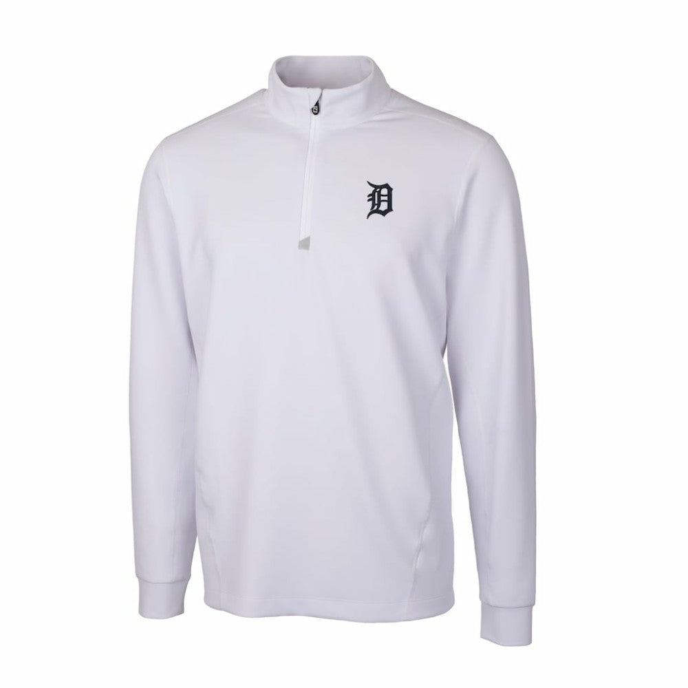 Detroit Tigers Cutter & Buck Traverse Stretch Quarter-Zip Pullover Top - MLB