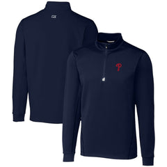 Philadelphia Phillies Cutter & Buck Traverse Stretch Quarter-Zip Pullover Top - MLB