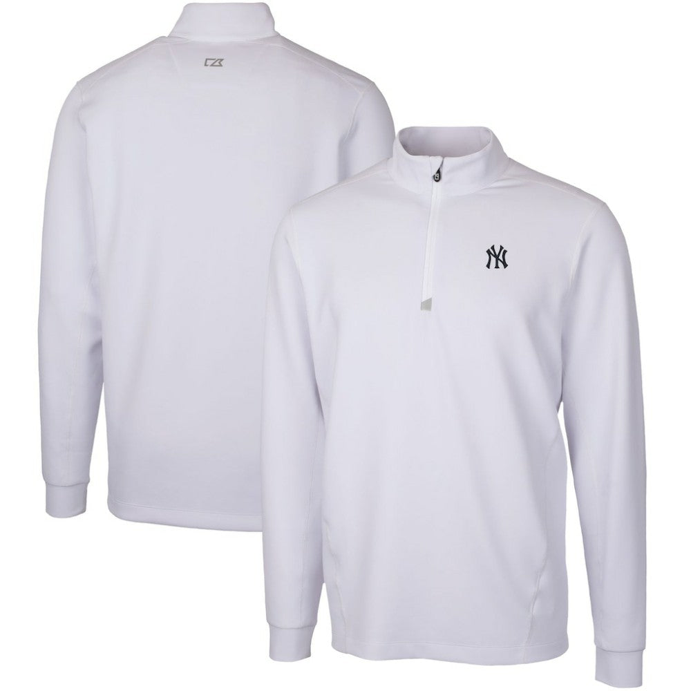 New York Yankees Cutter & Buck Traverse Stretch Quarter-Zip Pullover Top - MLB
