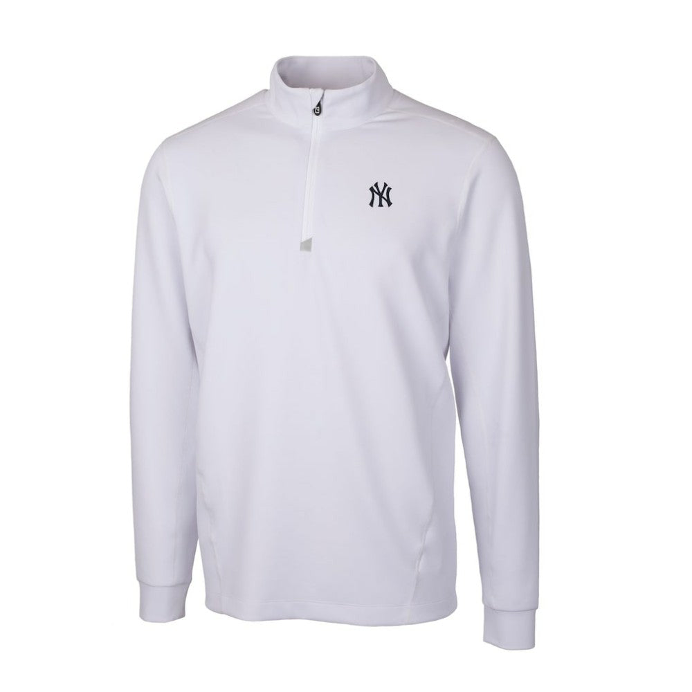 New York Yankees Cutter & Buck Traverse Stretch Quarter-Zip Pullover Top - MLB
