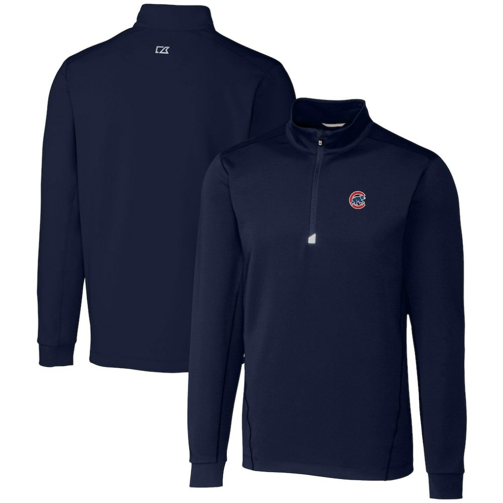Chicago Cubs Cutter & Buck Traverse Stretch Quarter-Zip Pullover Top - MLB