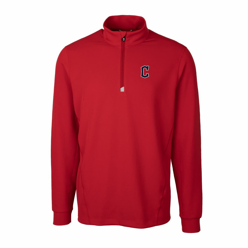 Cleveland Guardians Cutter & Buck Traverse Stretch Quarter-Zip Pullover Top - MLB