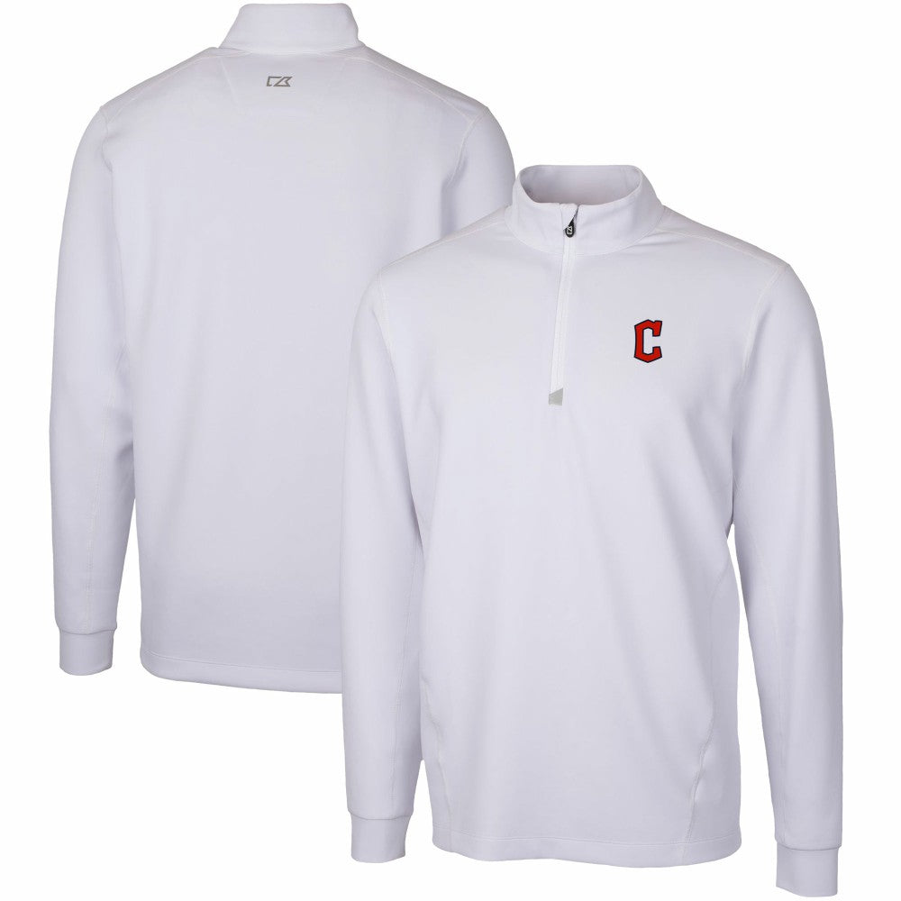 Cleveland Guardians Cutter & Buck Traverse Stretch Quarter-Zip Pullover Top - MLB