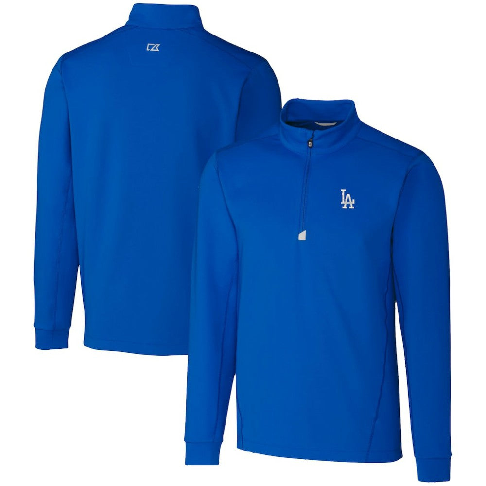 Los Angeles Dodgers Cutter & Buck Traverse Stretch Quarter-Zip Pullover Top - MLB