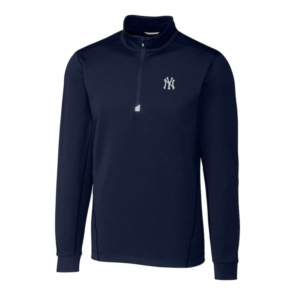 New York Yankees Cutter & Buck Traverse Stretch Quarter-Zip Pullover Top - MLB