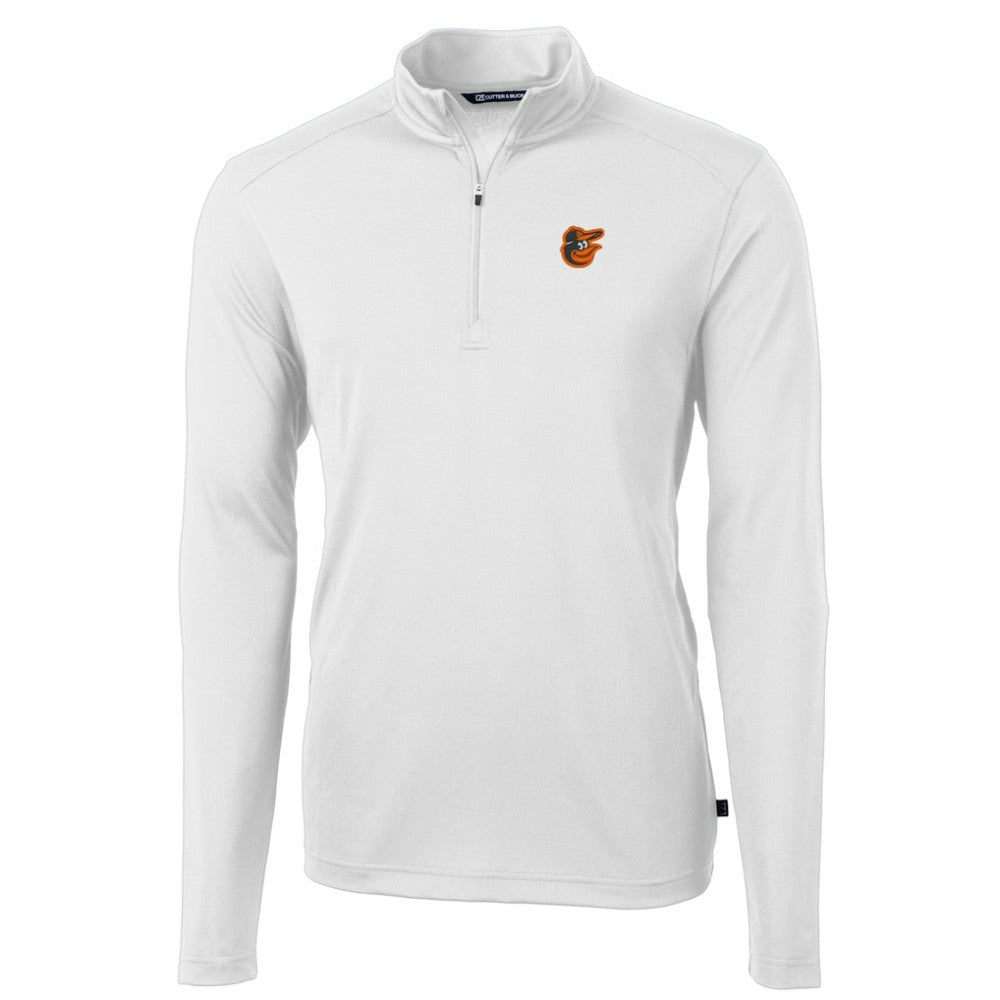 Baltimore Orioles Cutter & Buck Virtue Eco Pique Recycled Quarter-Zip Pullover Top - MLB