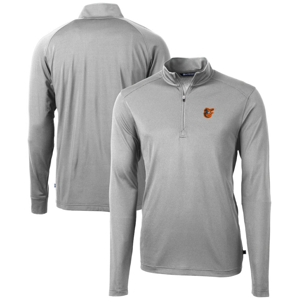 Baltimore Orioles Cutter & Buck Virtue Eco Pique Recycled Quarter-Zip Pullover Top - MLB