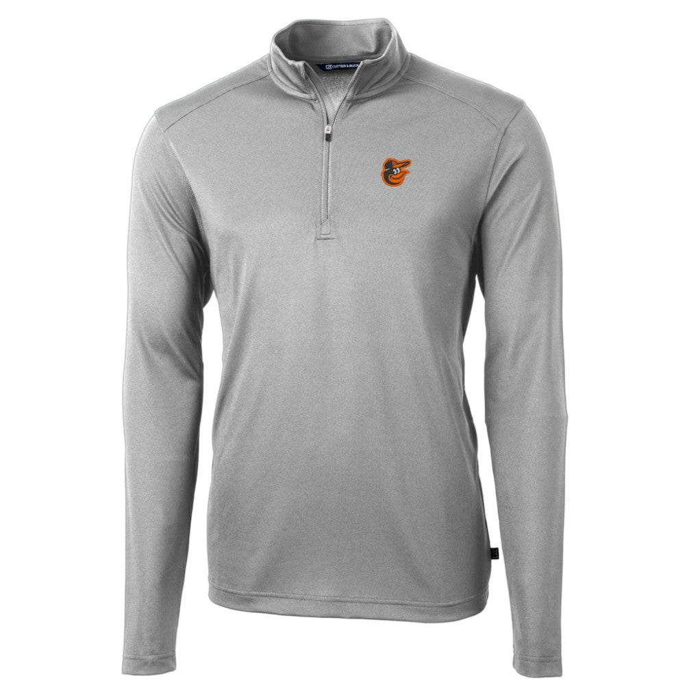 Baltimore Orioles Cutter & Buck Virtue Eco Pique Recycled Quarter-Zip Pullover Top - MLB