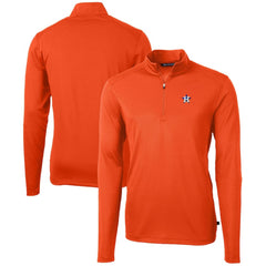 Houston Astros Cutter & Buck Virtue Eco Pique Recycled Quarter-Zip Pullover Top - MLB