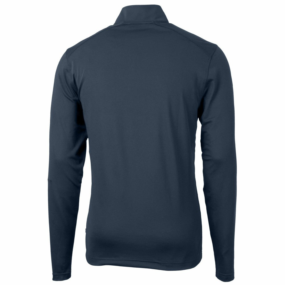 Cleveland Guardians Cutter & Buck Virtue Eco Pique Recycled Quarter-Zip Pullover Top - MLB