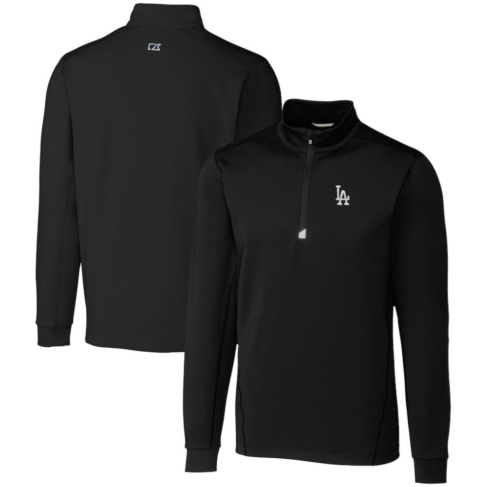 Los Angeles Dodgers Cutter & Buck Big & Tall Traverse Stretch Quarter-Zip Pullover Top - MLB
