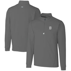 Detroit Tigers Cutter & Buck Big & Tall Traverse Stretch Quarter-Zip Pullover Top - MLB