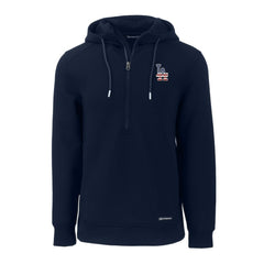 Los Angeles Dodgers Cutter & Buck Stars & Stripes Roam Eco Half-Zip Recycled Pullover Hoodie - MLB