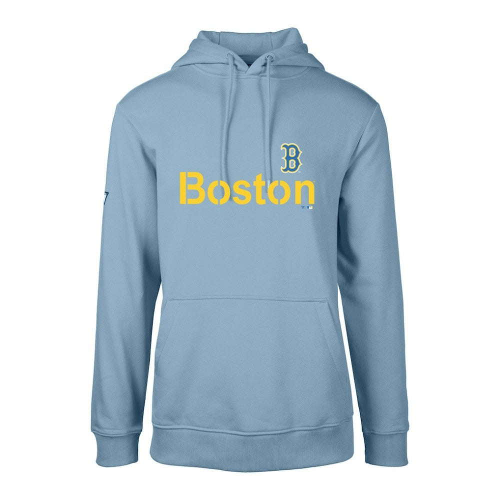 Boston Red Sox Levelwear City Connect Podium Core Logo Pullover Hoodie - MLB
