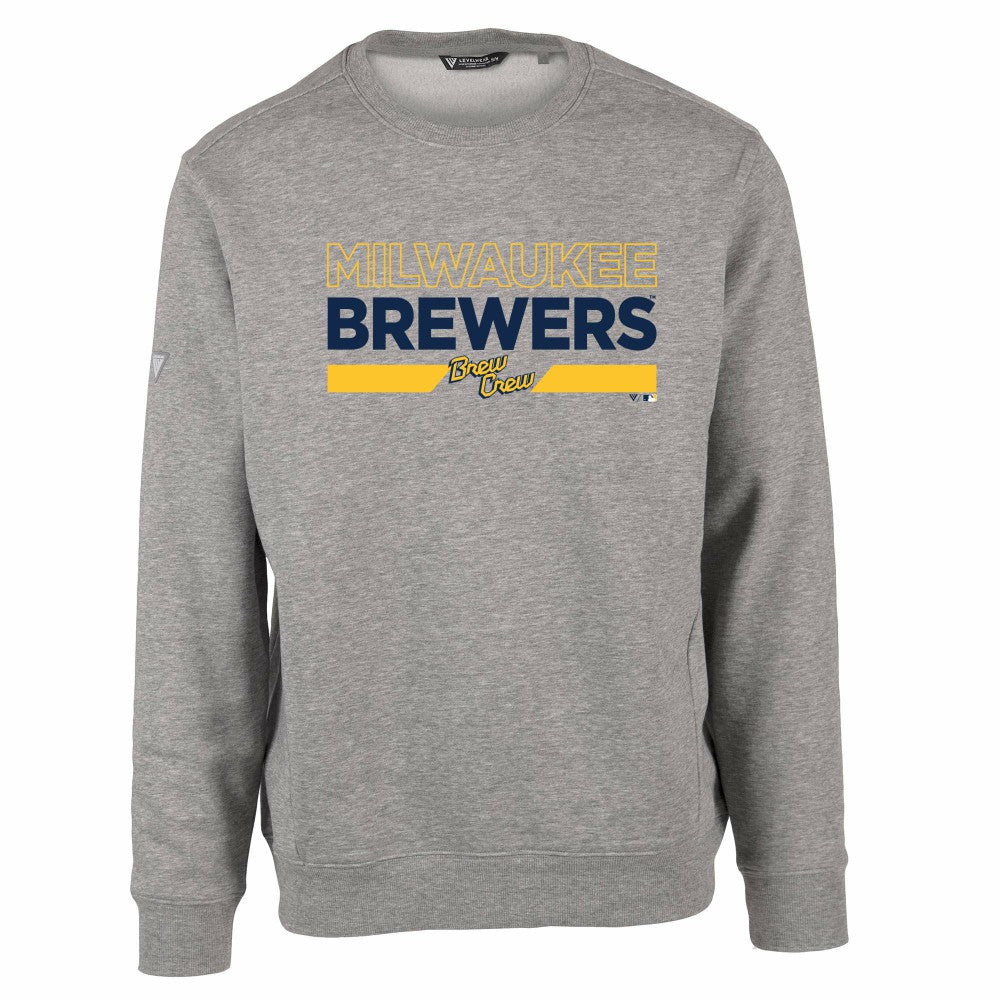 Milwaukee Brewers Levelwear City Connect Zane No Hitter Pullover Sweatshirt - MLB