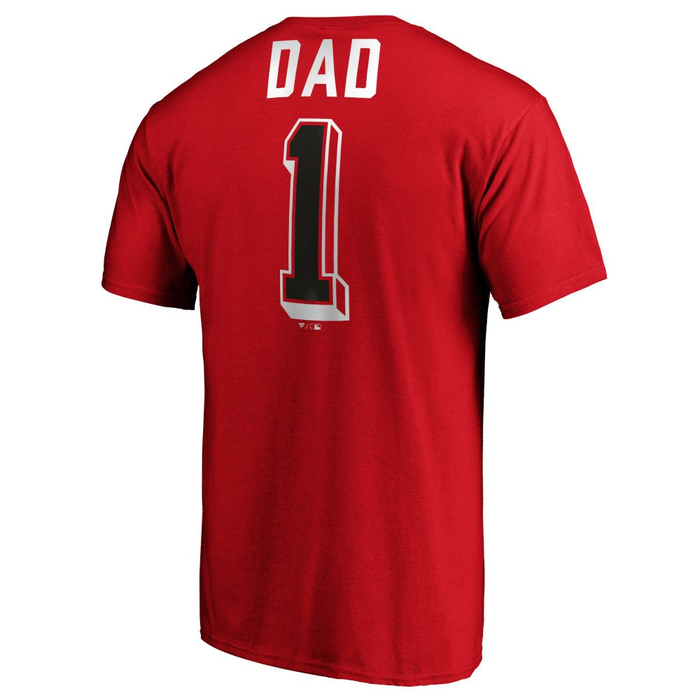 Cincinnati Reds Number One Dad T-Shirt - MLB