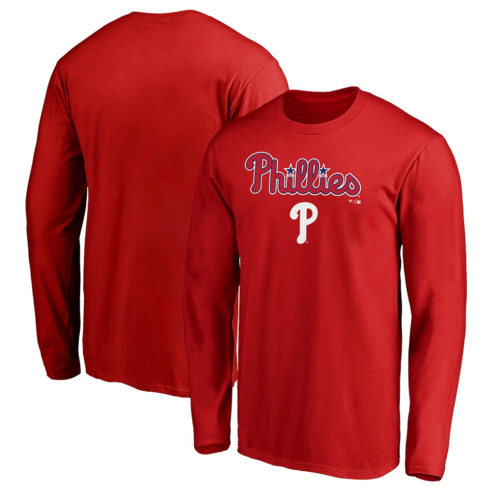 Philadelphia Phillies Team Lockup Long Sleeve T-Shirt - MLB