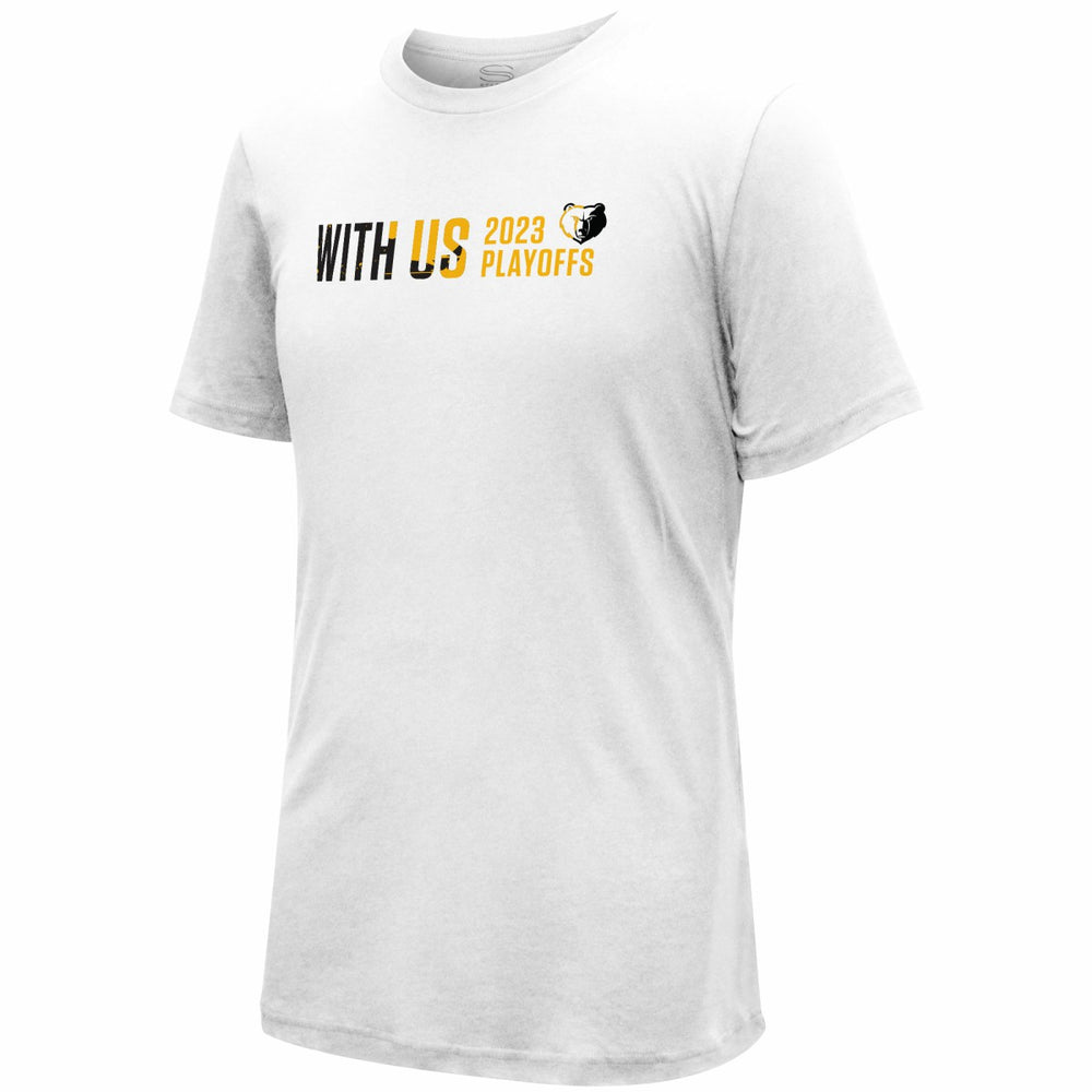 Memphis Grizzlies Stadium Essentials Unisex 2023 NBA Playoffs Slogan T-Shirt White - NBA