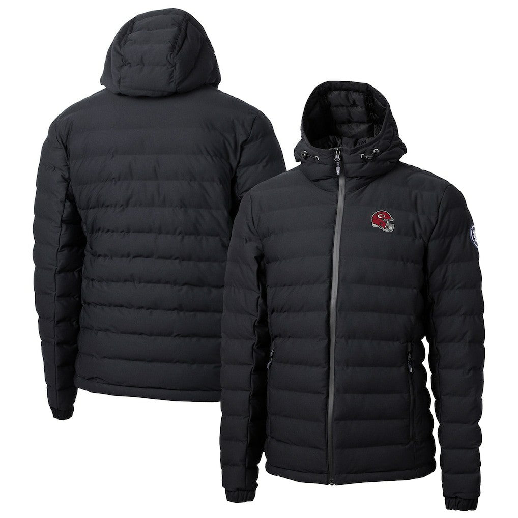 Kansas City Chiefs Cutter & Buck Helmet Mission Ridge Repreve Eco Insulated Puffer Full-Zip Jacket Black | NFL