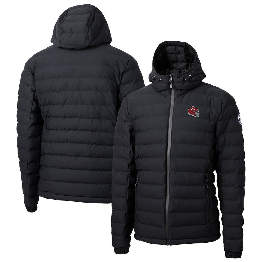 Kansas City Chiefs Cutter & Buck Helmet Mission Ridge Repreve Eco Insulated Puffer Full-Zip Jacket Black | NFL