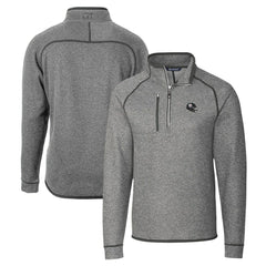 Pittsburgh Steelers Cutter & Buck Helmet Mainsail Sweater-Knit Half-Zip Pullover Jacket Silver | NFL