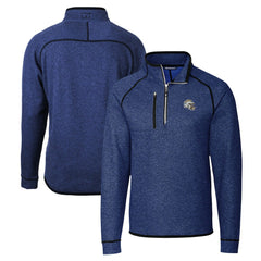 Los Angeles Chargers Cutter & Buck Helmet Mainsail Sweater-Knit Half-Zip Pullover Jacket Blue | NFL